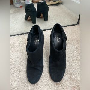 Kate Spade New York black suede ankle booties size 5M
